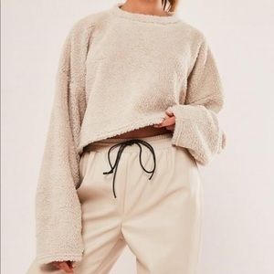Missguided Sherpa crop